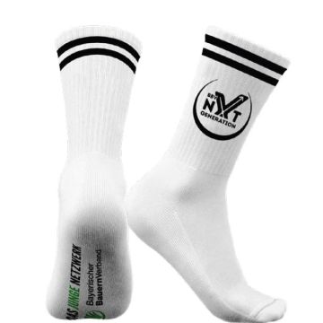 BORIS PREMIUM Tennissocken mit BBV-NextGen Logo (schwarz / magenta)