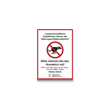Hinweisschild A3 "Hundekot"